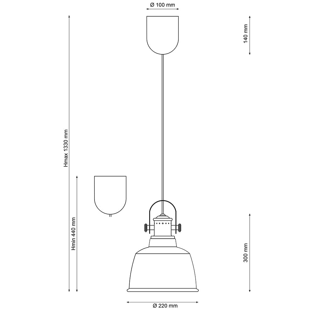 Светильник подвесной INDUSTRIAL 1820.1 SAND SILVER