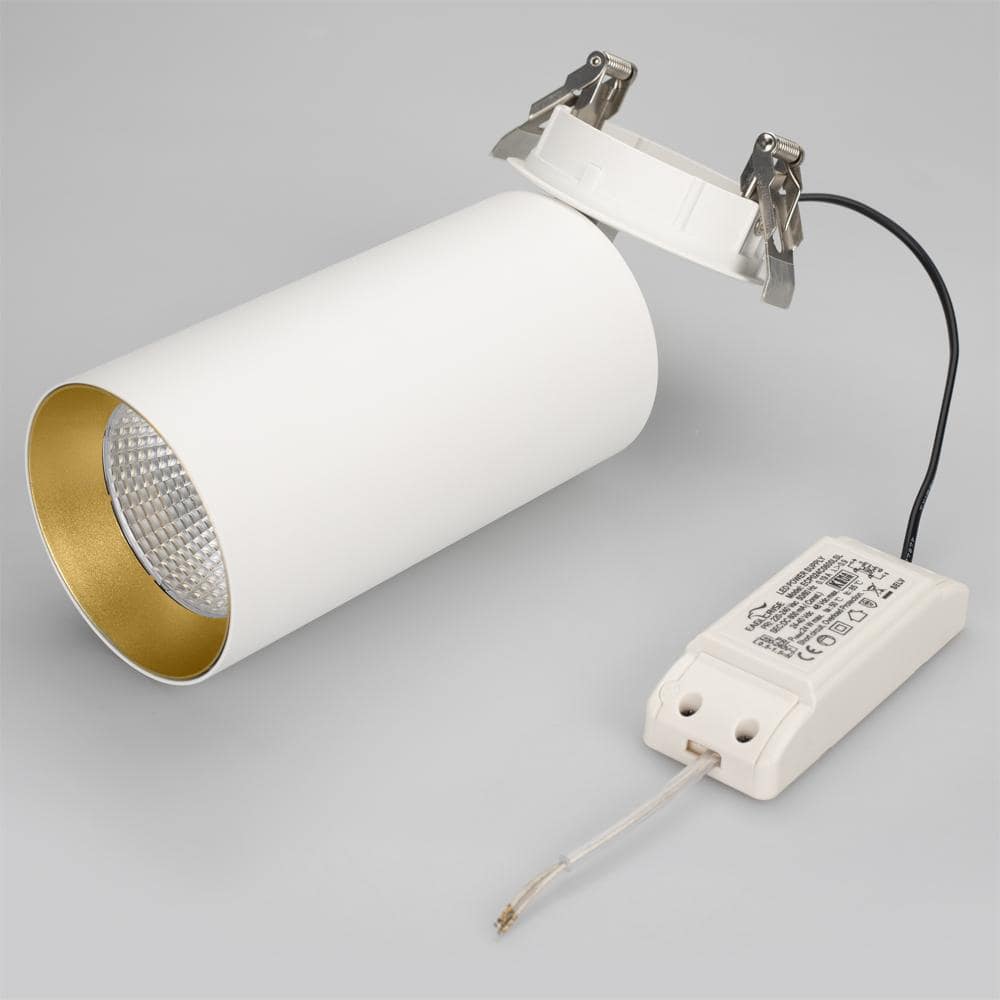 Светильник встраиваемый SP-POLO-BUILT-R95-25W Warm3000 (WH-GD, 40 deg)