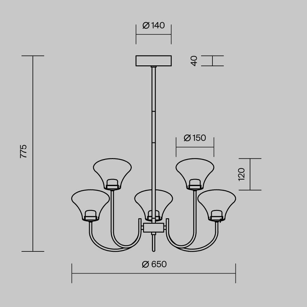 Люстра подвесная MOD402PL-L20BS3K Люстра подвесная MOD402PL-L20BS3K