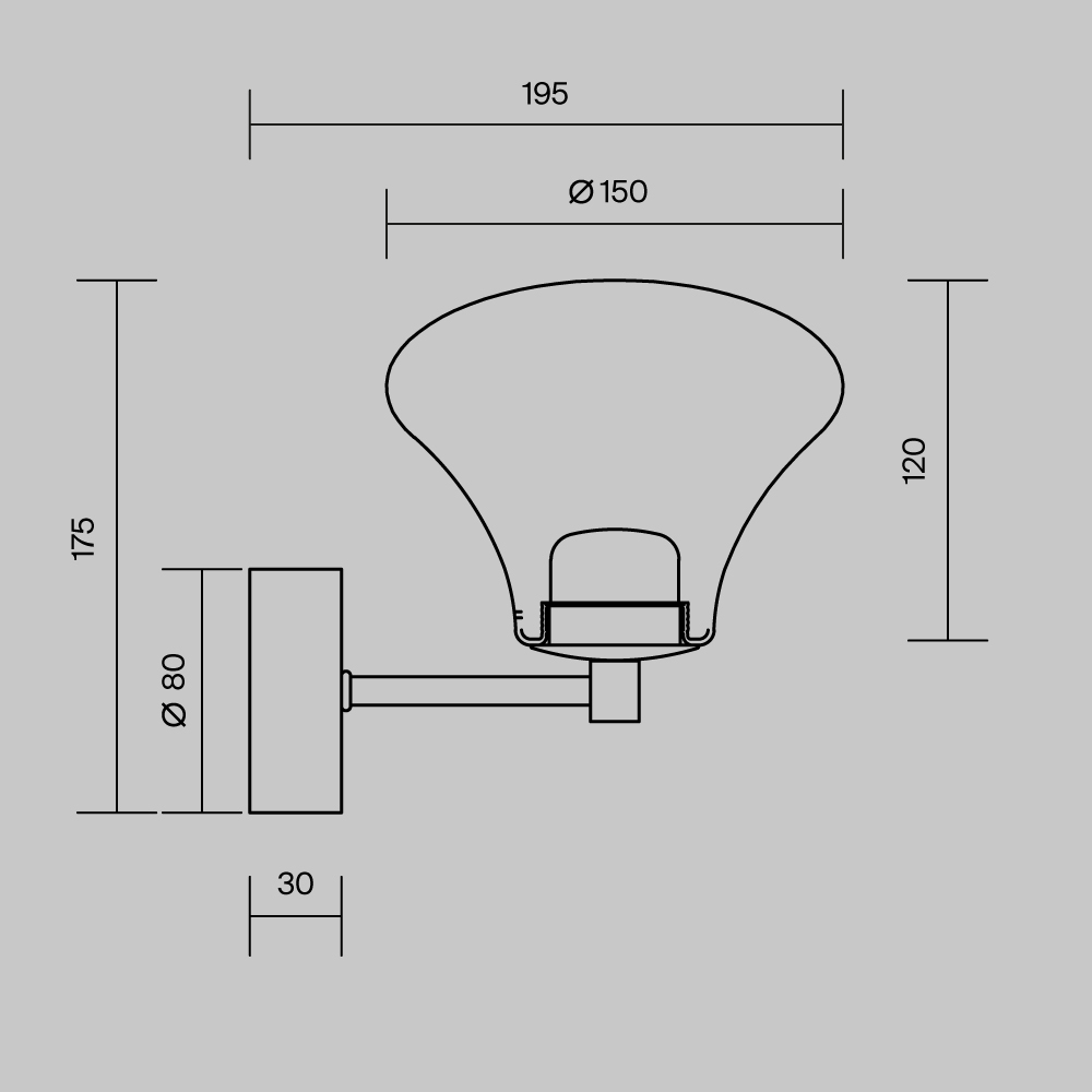 Настенный светильник MOD402WL-L3BS3K Настенный светильник MOD402WL-L3BS3K