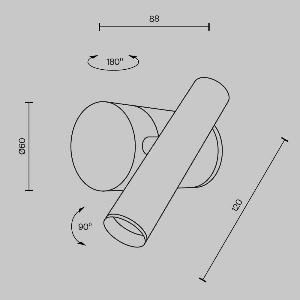 Настенный светильник MOD433WL-L3BS3K1 Настенный светильник MOD433WL-L3BS3K1
