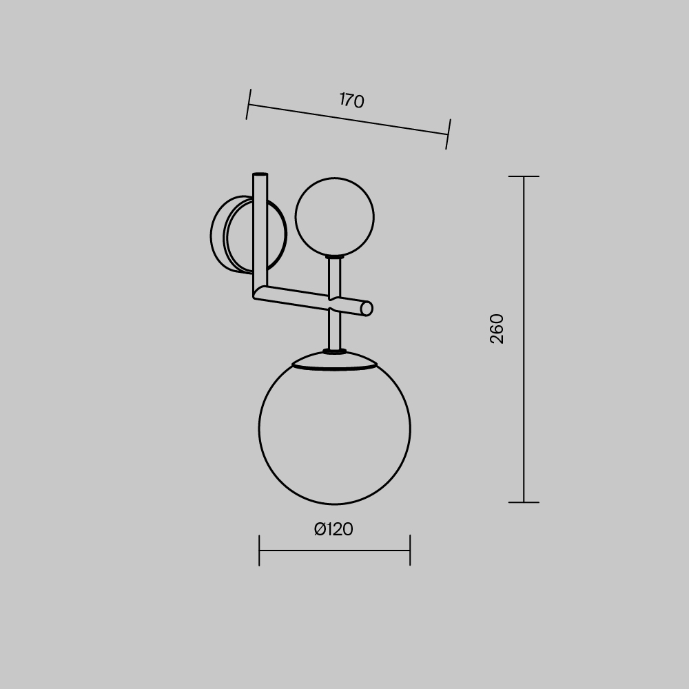Настенный светильник MOD436WL-01BS Настенный светильник MOD436WL-01BS