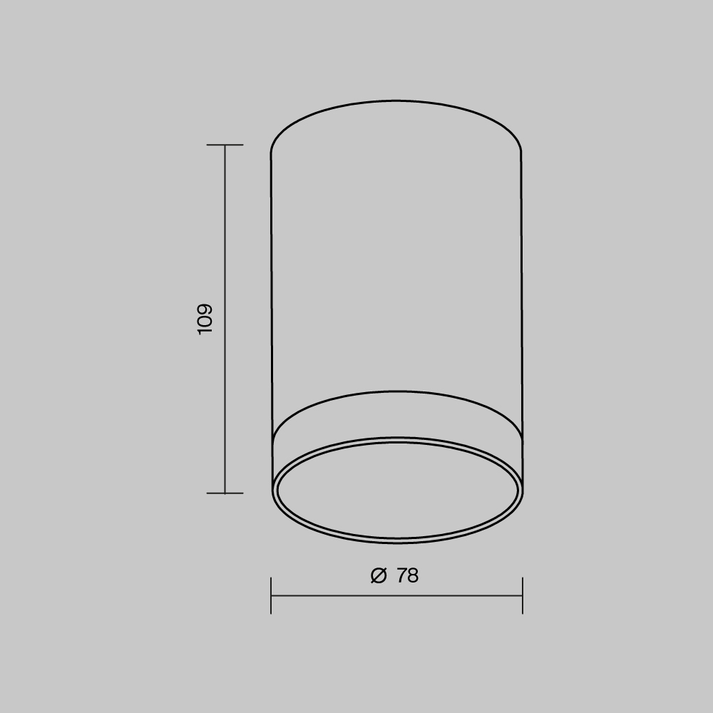 Потолочный светильник O500CL-L10W3K Потолочный светильник O500CL-L10W3K