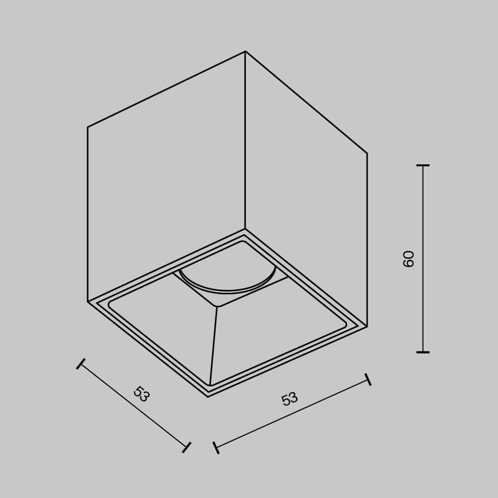 Светильник потолочный C064CL-5W4K-SQ-B Светильник потолочный C064CL-5W4K-SQ-B